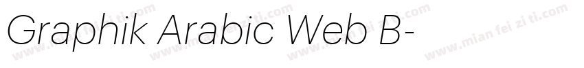 Graphik Arabic Web B字体转换